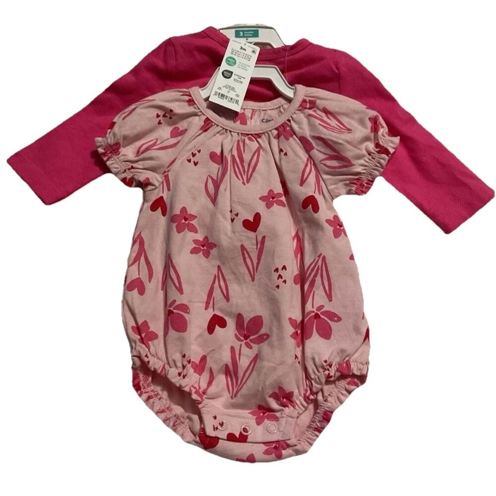 carters baby girl Size 3 Months Pink One Piece Pullover &  Sweater
